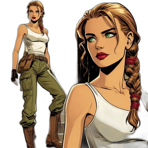comic book art, concept art, cartoon, fantasy art transparent PNG cut-out