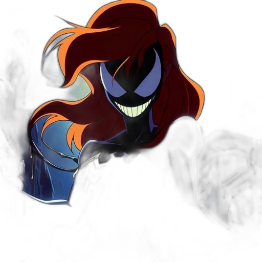 mask, hair, jacket, concept art transparent PNG cut-out