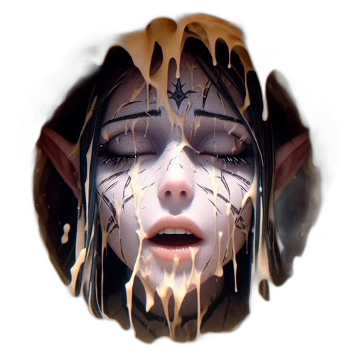 mask, face, creature, crown transparent PNG cut-out