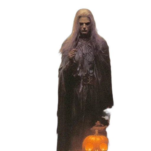 creature, staff, mask, dress transparent PNG cut-out