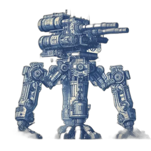 robot, weapon, staff, concept art transparent PNG cut-out