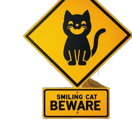 yellow, road, sign, featuring transparent PNG cut-out