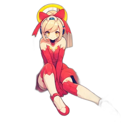 dress, weapon, staff, robot transparent PNG cut-out