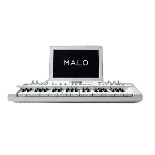 3d render, white, electronic, keyboard transparent PNG cut-out