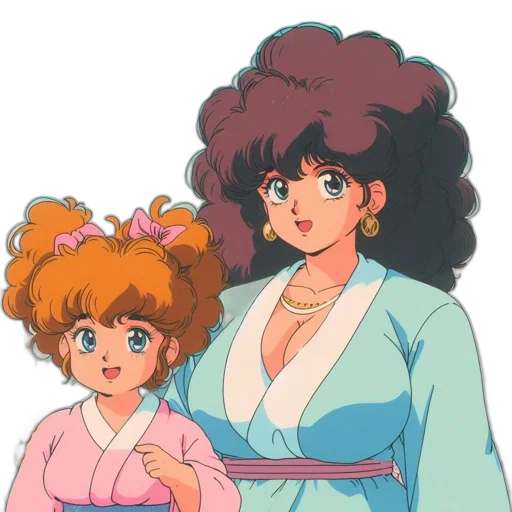 vaporwave, anime, concept art, cartoon transparent PNG cut-out