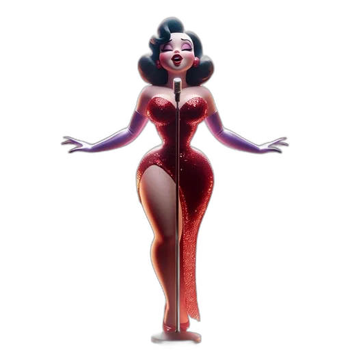 dress, concept art, 3d render, comic book art transparent PNG cut-out