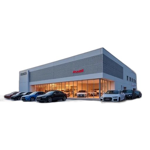 car, building, furniture, 3d render transparent PNG cut-out