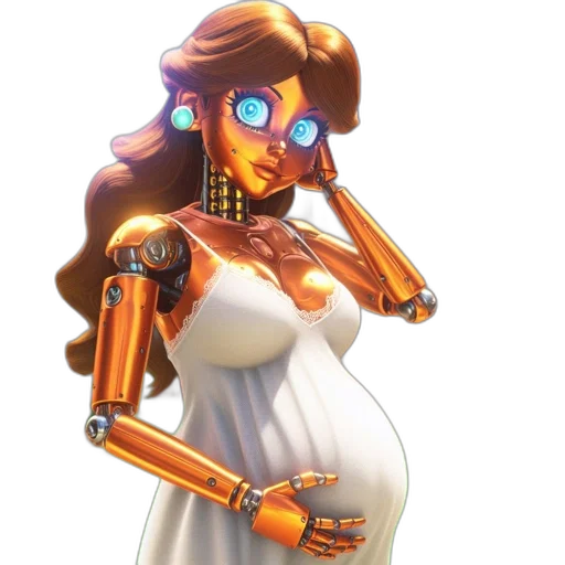 robot, dress, weapon, jewelry transparent PNG cut-out