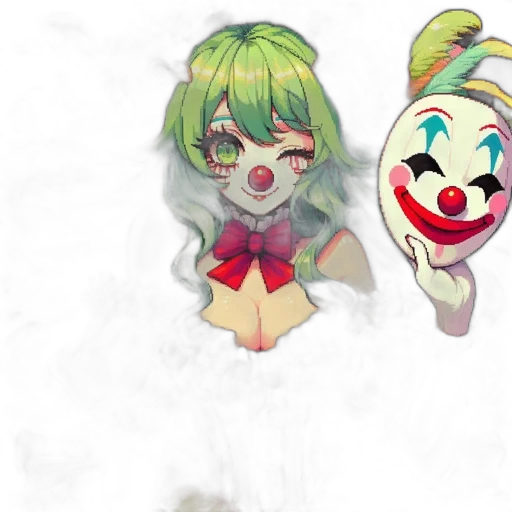 mask, concept art, anime, pixel art transparent PNG cut-out
