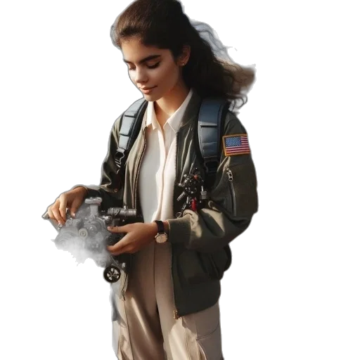 jacket, weapon, staff, concept art transparent PNG cut-out