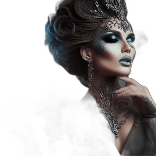 crown, mask, face, creature transparent PNG cut-out