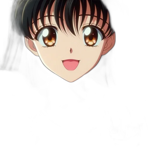 face, hair, staff, anime transparent PNG cut-out