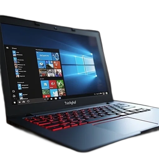 3d render, thinkpad, which, has transparent PNG cut-out