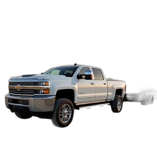 3d render, white, chevrolet, 3500hd transparent PNG cut-out