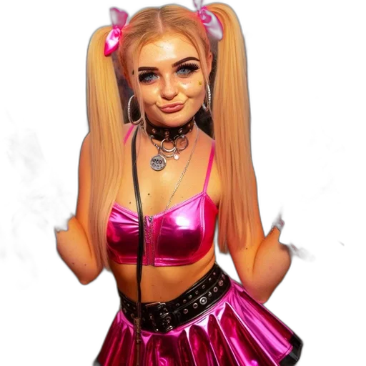 dress, hair, face, creature transparent PNG cut-out