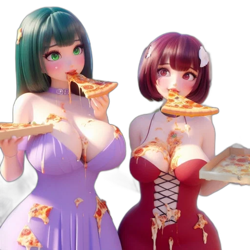 food, dress, 3d render, concept art transparent PNG cut-out