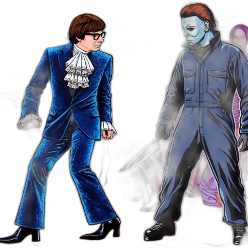concept art, comic book art, vaporwave, cartoon transparent PNG cut-out