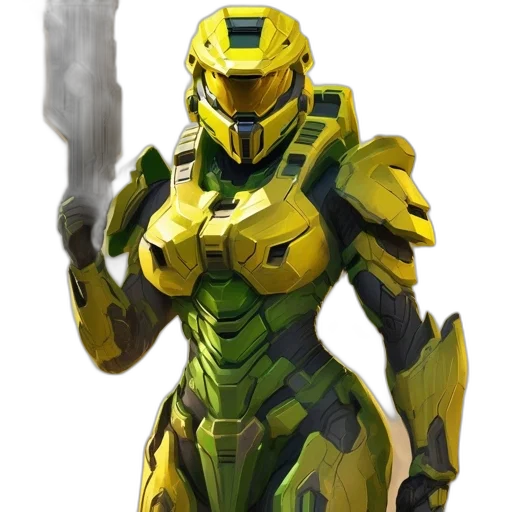 robot, weapon, concept art, 3d render transparent PNG cut-out