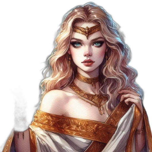 dress, crown, jewelry, face transparent PNG cut-out