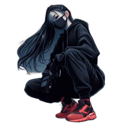 mask, jacket, shoes, face transparent PNG cut-out