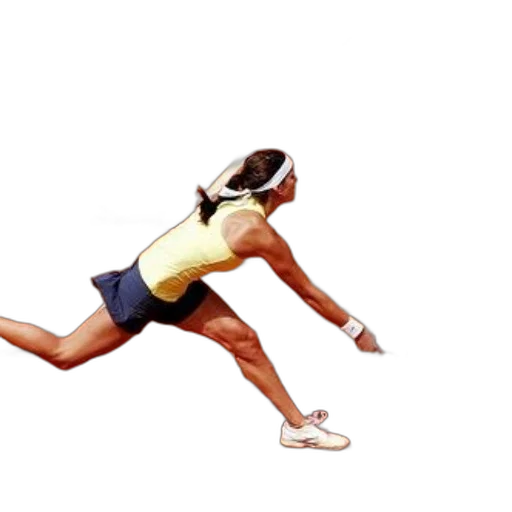 female, tennis, player, action transparent PNG cut-out