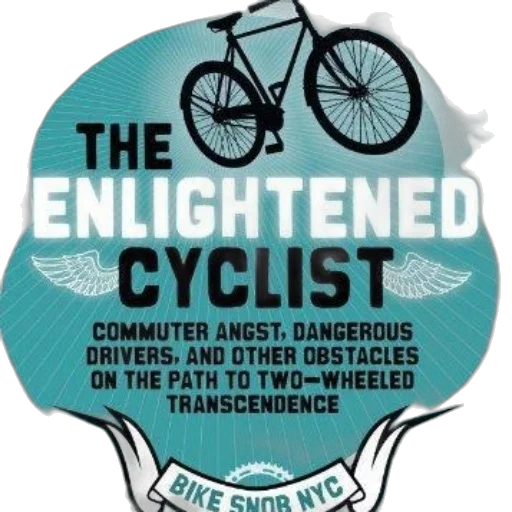 enlightened, cyclist, book, cover transparent PNG cut-out
