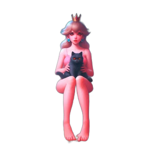 creature, staff, dress, crown transparent PNG cut-out
