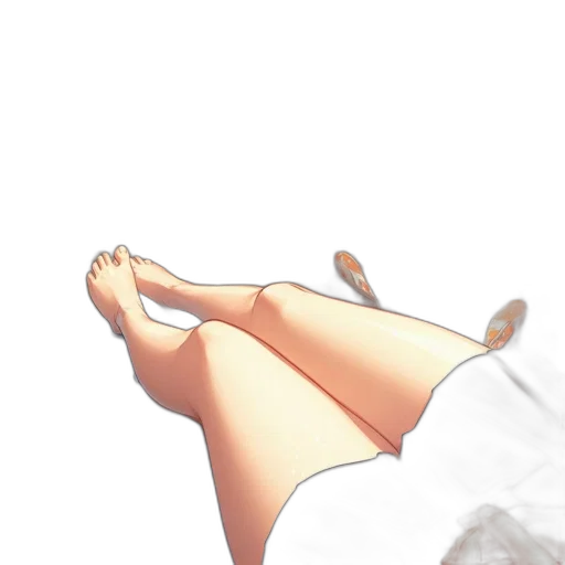 shoes, dress, creature, hair transparent PNG cut-out