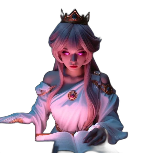 crown, staff, robot, face transparent PNG cut-out