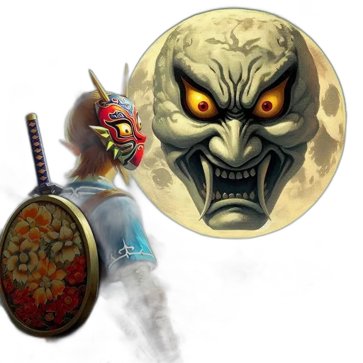 mask, staff, concept art, fantasy art transparent PNG cut-out