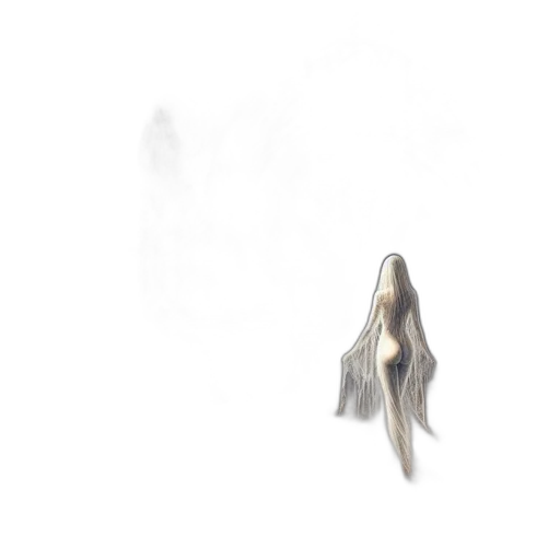 hair, creature, mask, dress transparent PNG cut-out