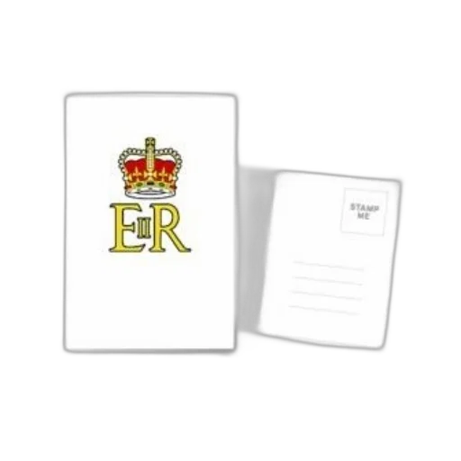 crown, postcard, gold, letters transparent PNG cut-out