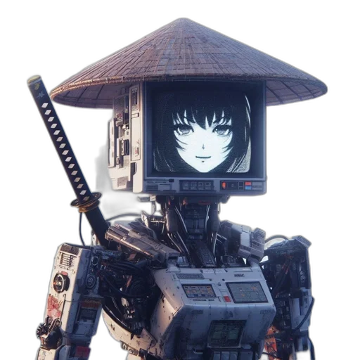robot, staff, weapon, mask transparent PNG cut-out