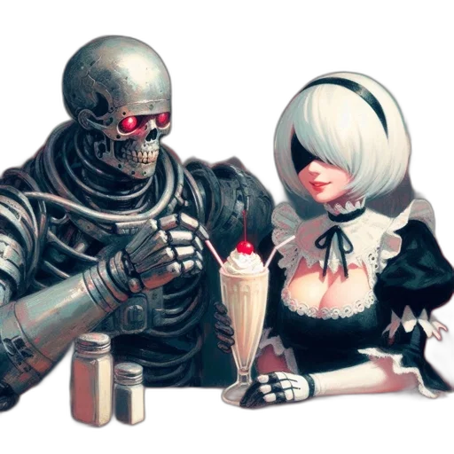 robot, food, weapon, concept art transparent PNG cut-out