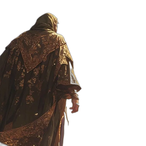 jacket, sword, concept art, 3d render transparent PNG cut-out