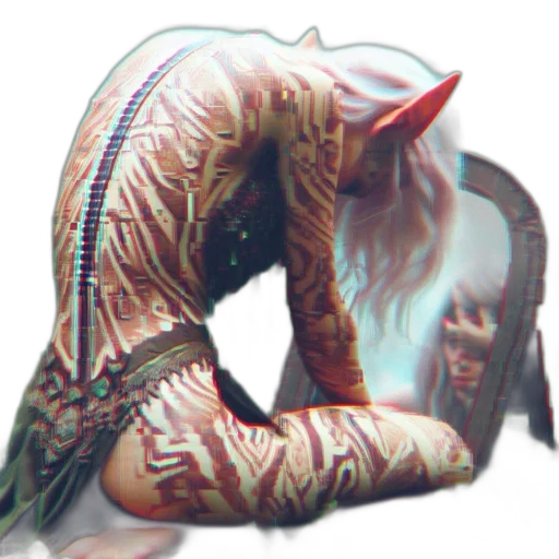 mask, creature, dragon, hair transparent PNG cut-out