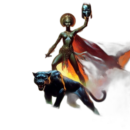 concept art, fantasy art, comic book art, pixel art transparent PNG cut-out