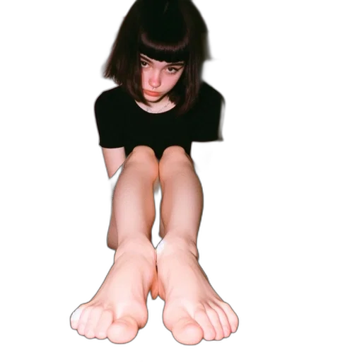 shoes, dress, hair, face transparent PNG cut-out