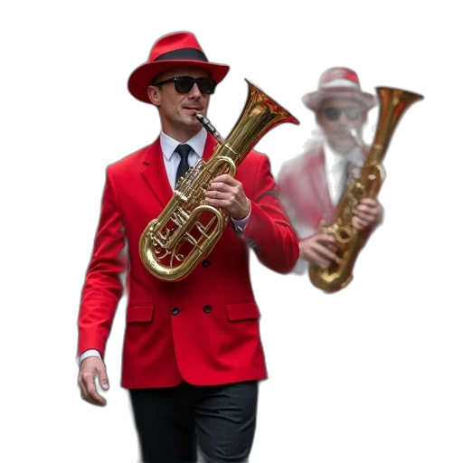 hat, jacket, staff, umbrella transparent PNG cut-out