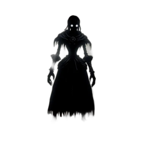 dress, creature, mask, staff transparent PNG cut-out