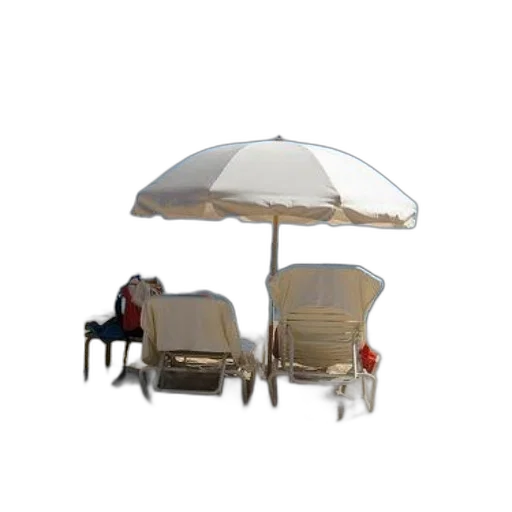umbrella, furniture, staff, 3d render transparent PNG cut-out