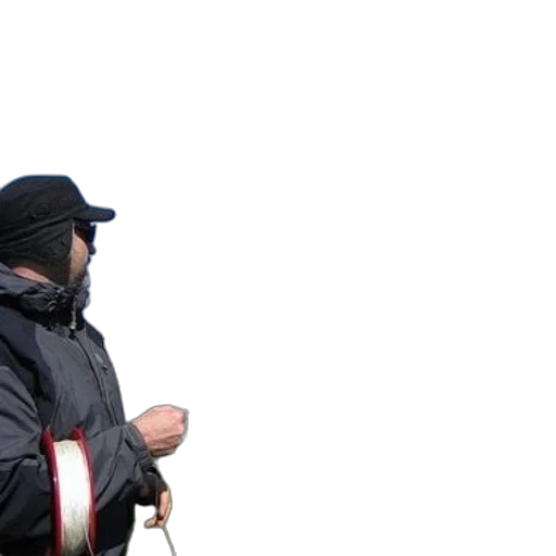 jacket, staff, mask, hat transparent PNG cut-out