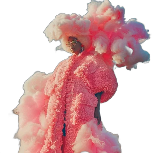 dress, jacket, hair, creature transparent PNG cut-out