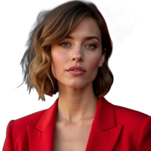 jacket, face, hair, staff transparent PNG cut-out