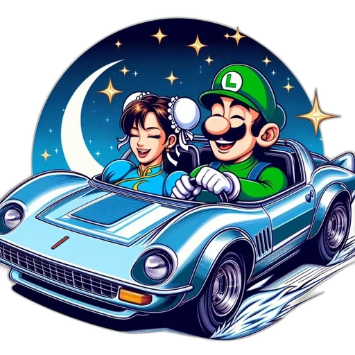car, comic book art, concept art, pixel art transparent PNG cut-out