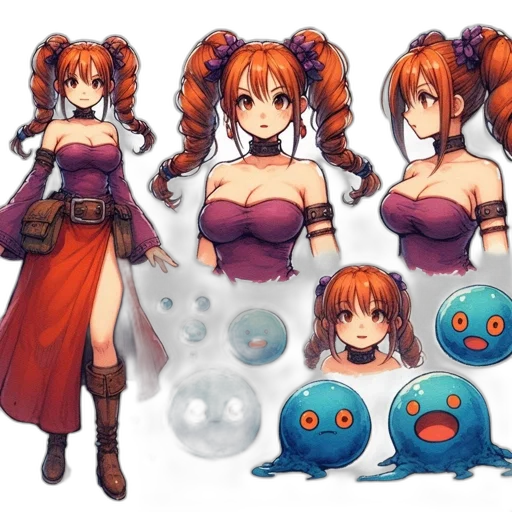 concept art, pixel art, fantasy art, anime transparent PNG cut-out