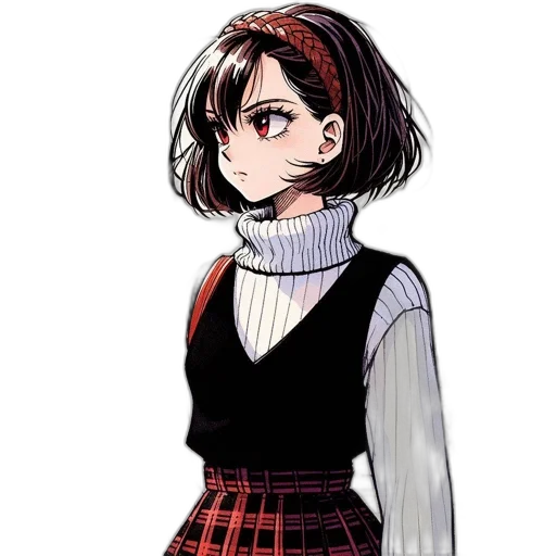 dress, jacket, staff, face transparent PNG cut-out