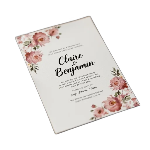 brown, wedding, invitation, card transparent PNG cut-out