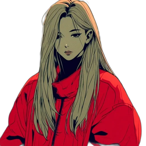 jacket, face, mask, hair transparent PNG cut-out
