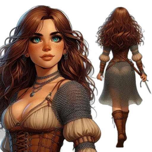 dress, hair, fantasy art, concept art transparent PNG cut-out